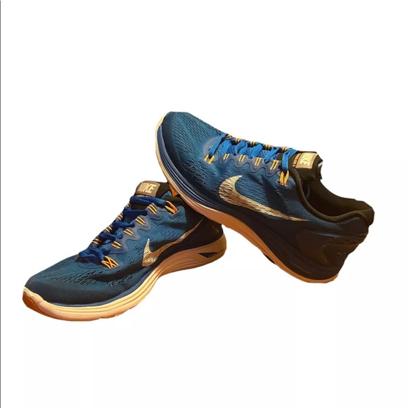 Mens Nike Lunarglide 6 Running Shoes Size 8 M Used 599160 401 Athletic - Picture 3 of 11